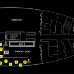 plan de tables vip dans l'hôtel w